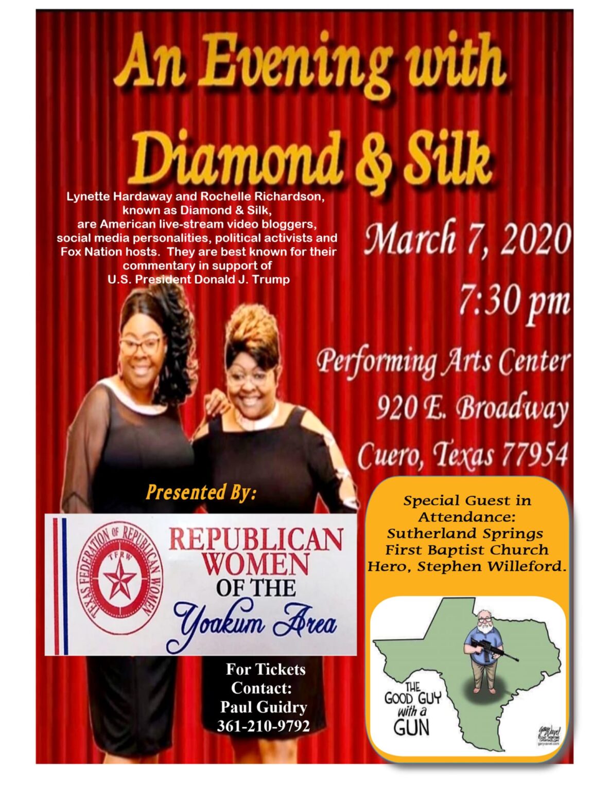An Evening with Diamond & Silk Cuero Chamber of Commerce
